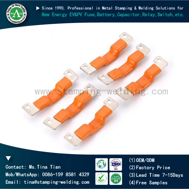 Factory Price PVC Dipping Tinned Copper Battery Bus Bar for Electric Vehicle Factory Price PVC Dipping Tinned Copper Battery Bus Bar for Electric Vehicle