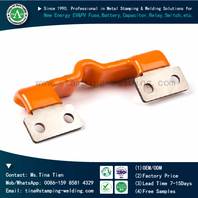 High Quality Plastic dipping copper busbar For New Energy Vehicle