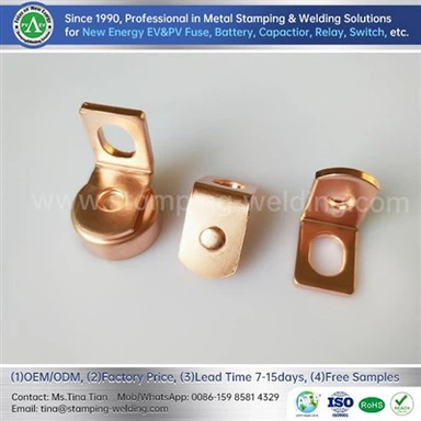 Nắp kết thúc đồng cho cầu chì gốm