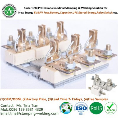 Giá đỡ bằng đồng cho liên kết cầu chì loại lưỡi dao