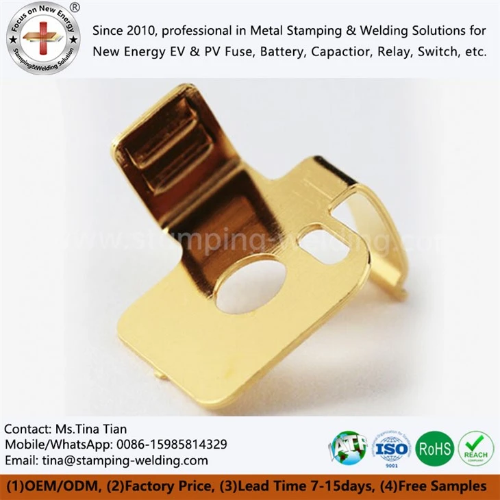 Customized Brass Stamping Contact Parts For Wall Socket Plug