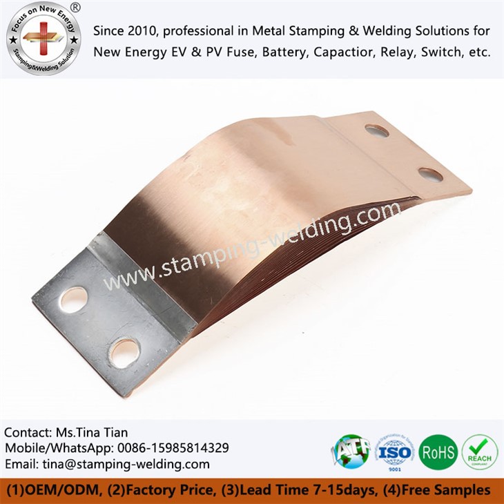 Copper Flexible Busbar For Electrical Transformers Parts
