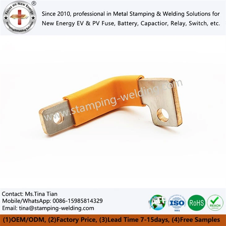 Copper Busbar with Heat Shrink