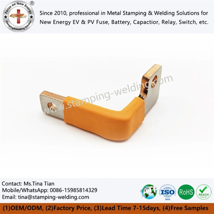 Busbar with Insulated Heat Shrink Tubing