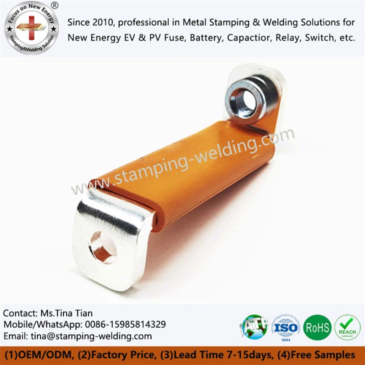 PVC Dipping Tinned Copper Battery Bus Bar For Electric Vehicle