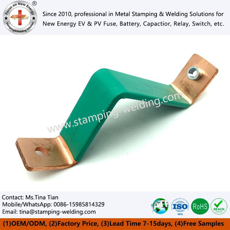 PE heat shrink tube insulated busbar