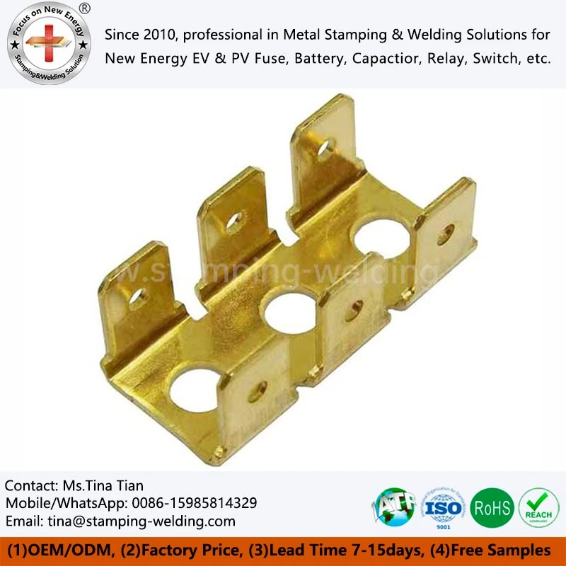 Brass contact plug pin for electric switch socket parts