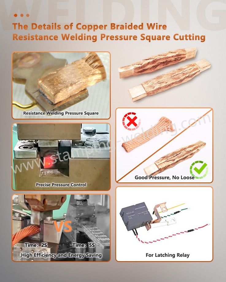 The Details of Copper Braided Wire Resistance Welding Pressure Square Cutting The Details of Copper Braided Wire Resistance Welding Pressure Square Cutting